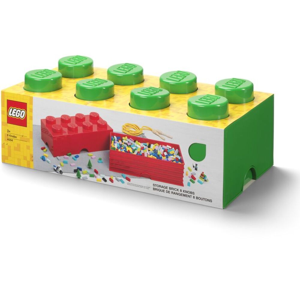 LEGO Storage Brick With 8 Knobs, Dark Green COLLECTIBLES